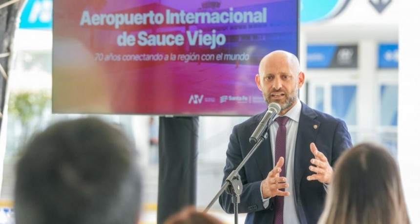 Puccini destacó el “rol estratégico” del aeropuerto de Sauce Viejo para el desarrollo productivo de la provincia