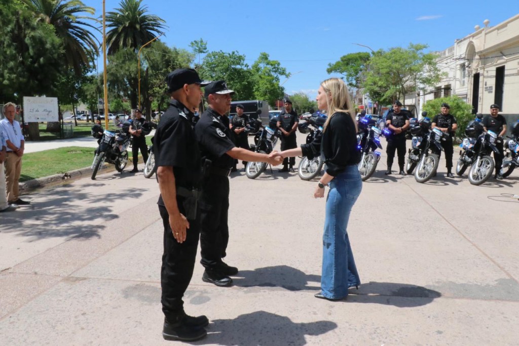 Localidades de 9 de Julio recibieron motos para patrullaje policial y recursos para seguridad