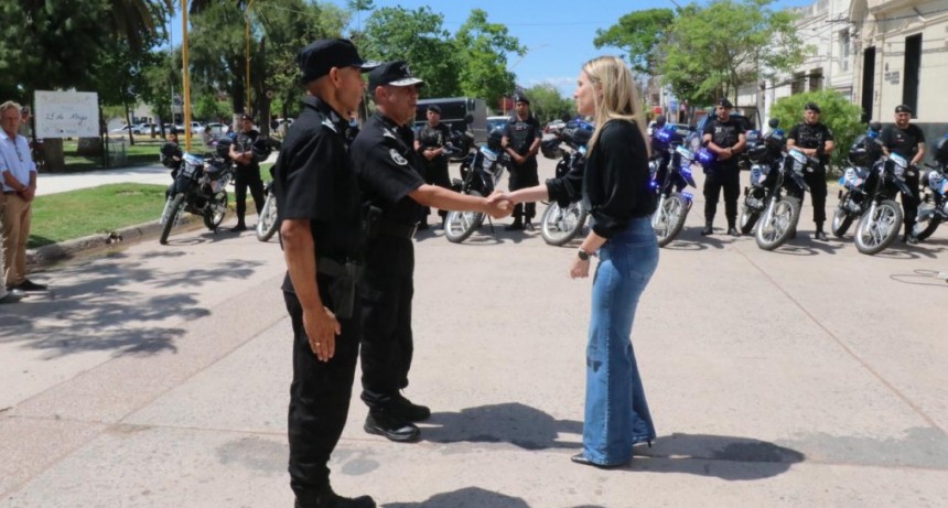 Localidades de 9 de Julio recibieron motos para patrullaje policial y recursos para seguridad