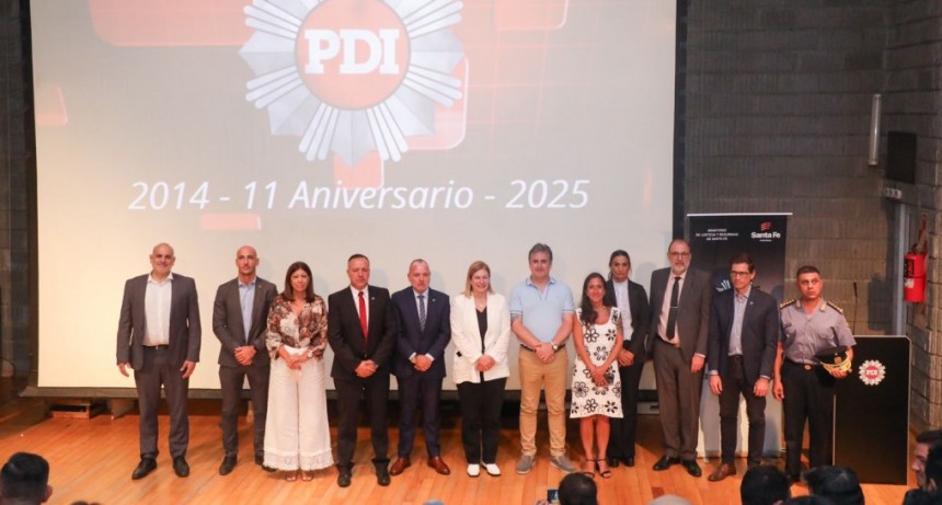 Scaglia y Cococcioni encabezaron la conmemoraci&oacute;n del un nuevo aniversario de la PDI