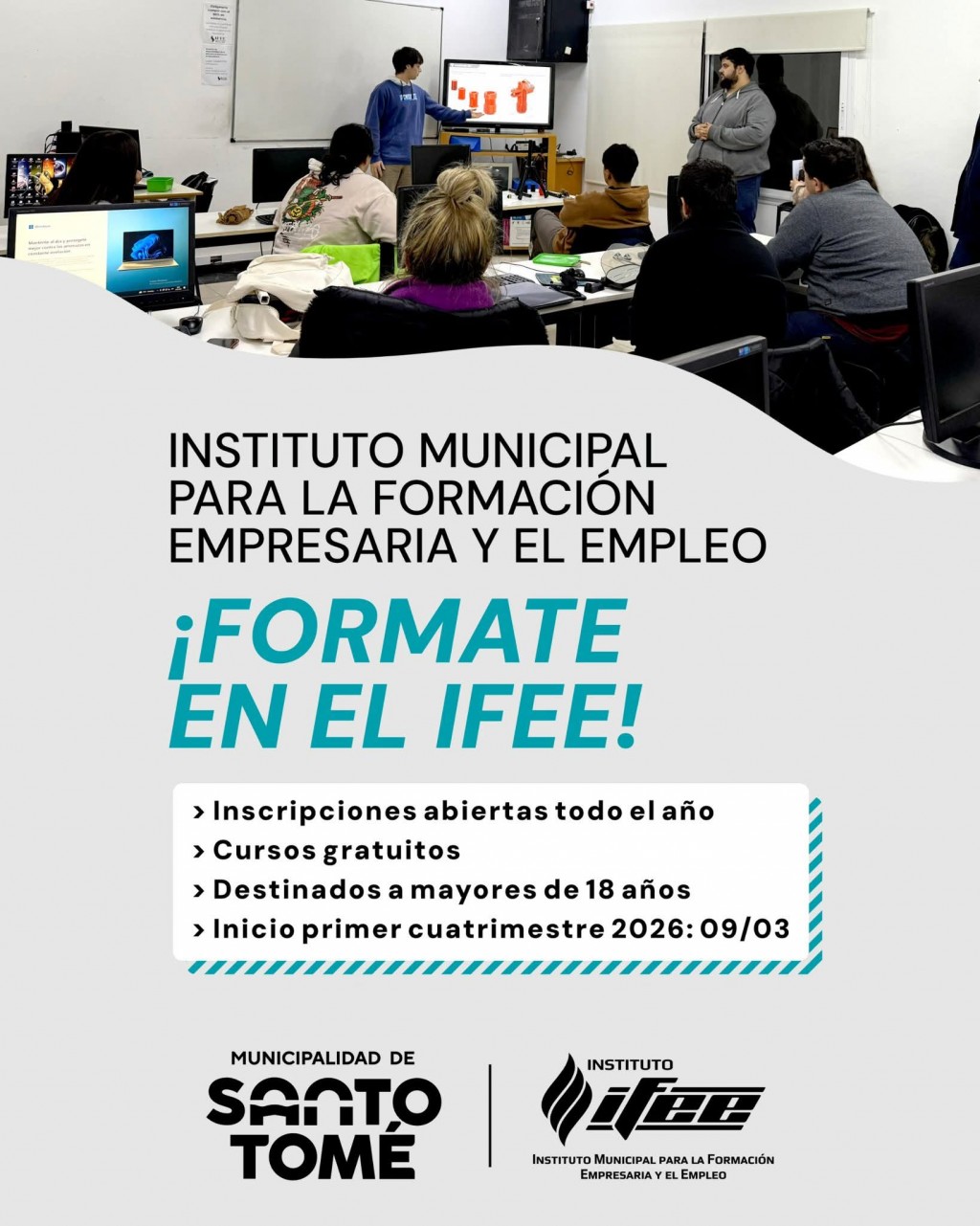Santo Tomé: el Instituto Municipal para la Formación Empresaria y el Empleo presenta su oferta académica 2026