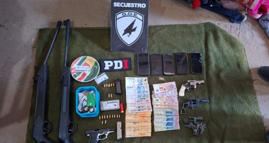 La PDI realiz&oacute; cinco allanamientos por microtr&aacute;fico y detuvo a dos hombres en Santo Tom&eacute; y Laguna Paiva