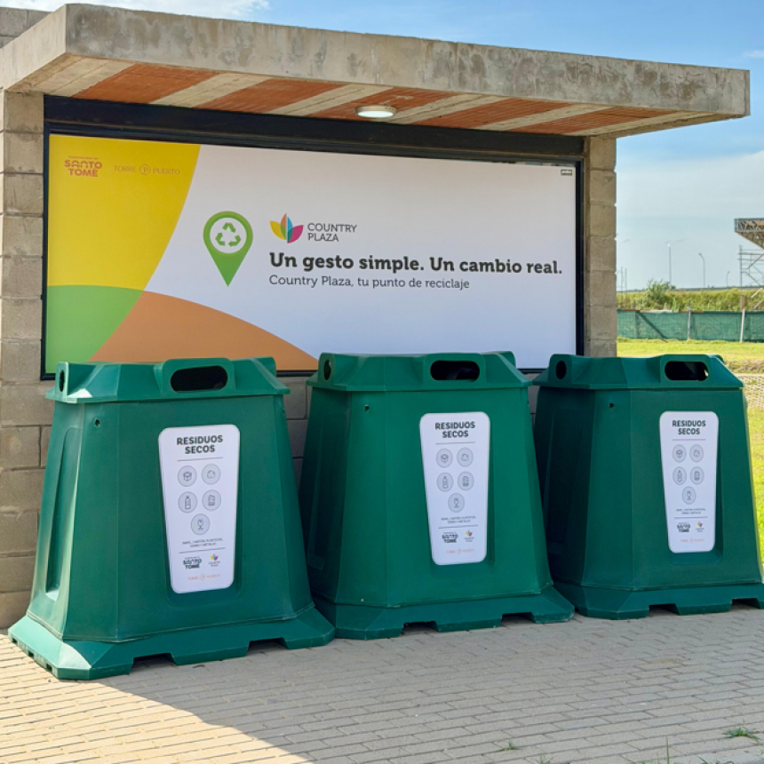 La Municipalidad de Santo Tomé inauguró un nuevo punto de reciclaje en la ciudad