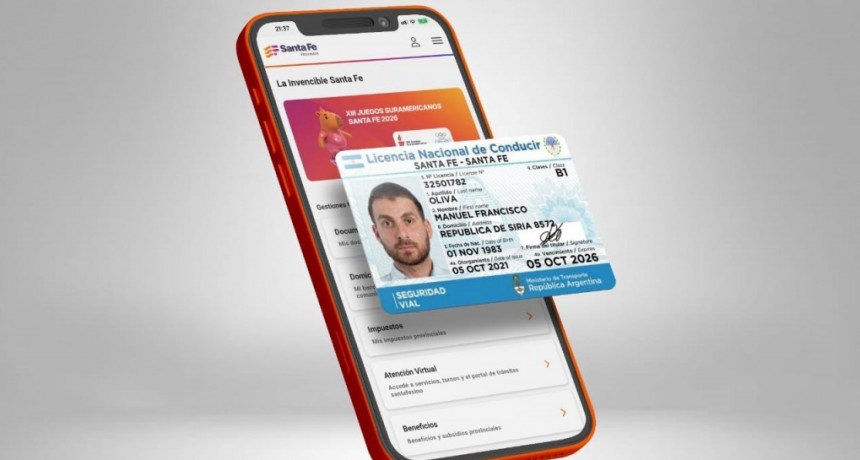 Territorio 5.0: las licencias de conducir digitales en la aplicaci&oacute;n Mi Santa Fe ya tienen validez en la provincia
