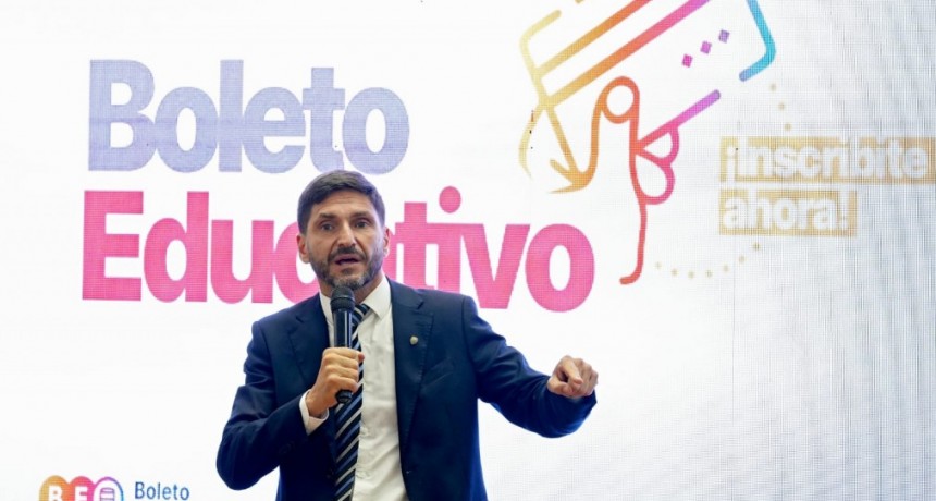 Pullaro lanz&oacute; el Boleto Educativo 2026: &ldquo;Apostamos a fortalecer la educaci&oacute;n y que sea accesible para todos&rdquo;