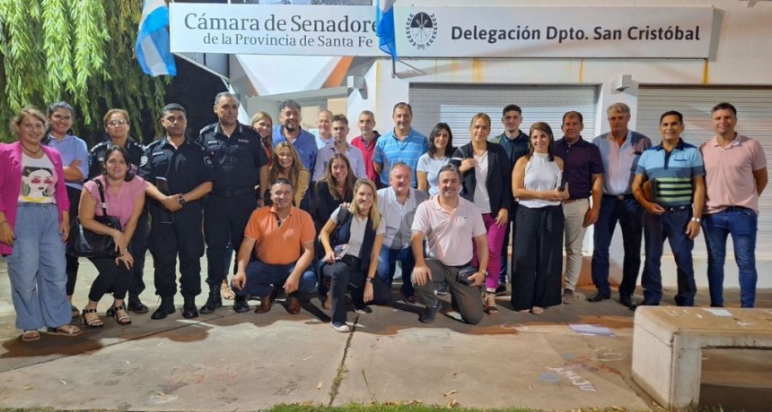 El Senador Michlig y Ministro Cococcioni desarrollaron actividades en la ciudad de San Crist&oacute;bal