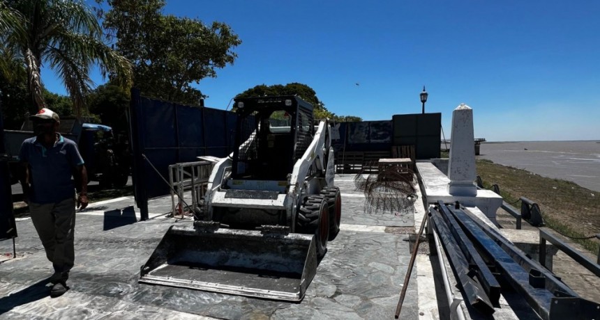 Defensa contra inundaciones: Provincia comenz&oacute; los trabajos de mantenimiento en la Costanera Oeste de la ciudad de Santa Fe