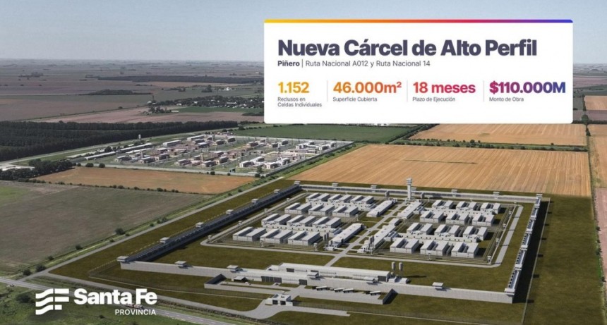 Primera C&aacute;rcel de Alto Perfil en Pi&ntilde;ero: c&oacute;mo es la obra provincial que marcar&aacute; un hito en la historia carcelaria de Argentina