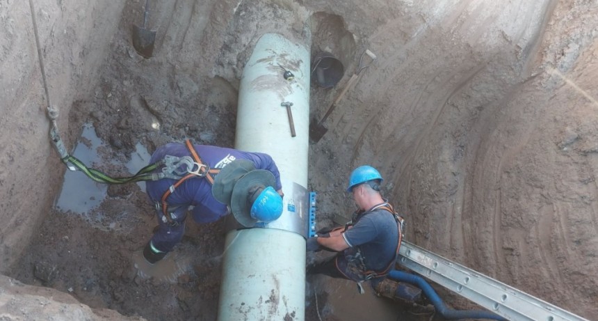 Aguas Santafesinas reparar&aacute; el conducto que abastece de agua potable a Santo Tom&eacute; 