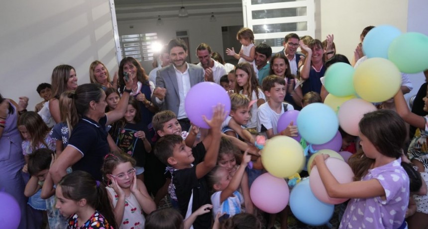 Pullaro inauguró el nuevo edificio del Jardín Nº 389 en San Martín de las Escobas