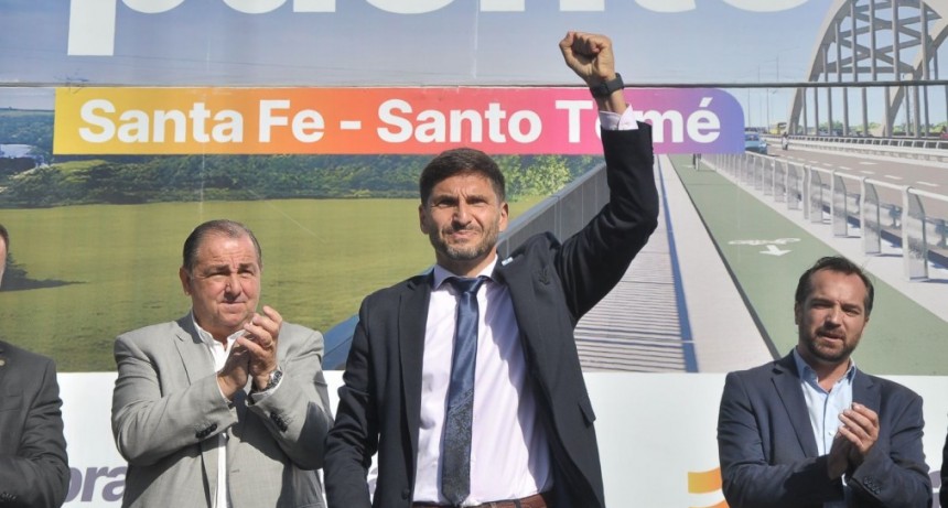 Pullaro: &ldquo;Con honestidad, austeridad y eficiencia llegamos poner en marcha la obra del nuevo puente Santa Fe-Santo Tom&eacute;&rdquo; 