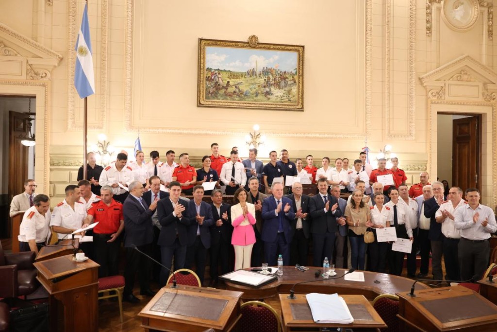 El senado homenaje&oacute; a brigadistas santafesinos