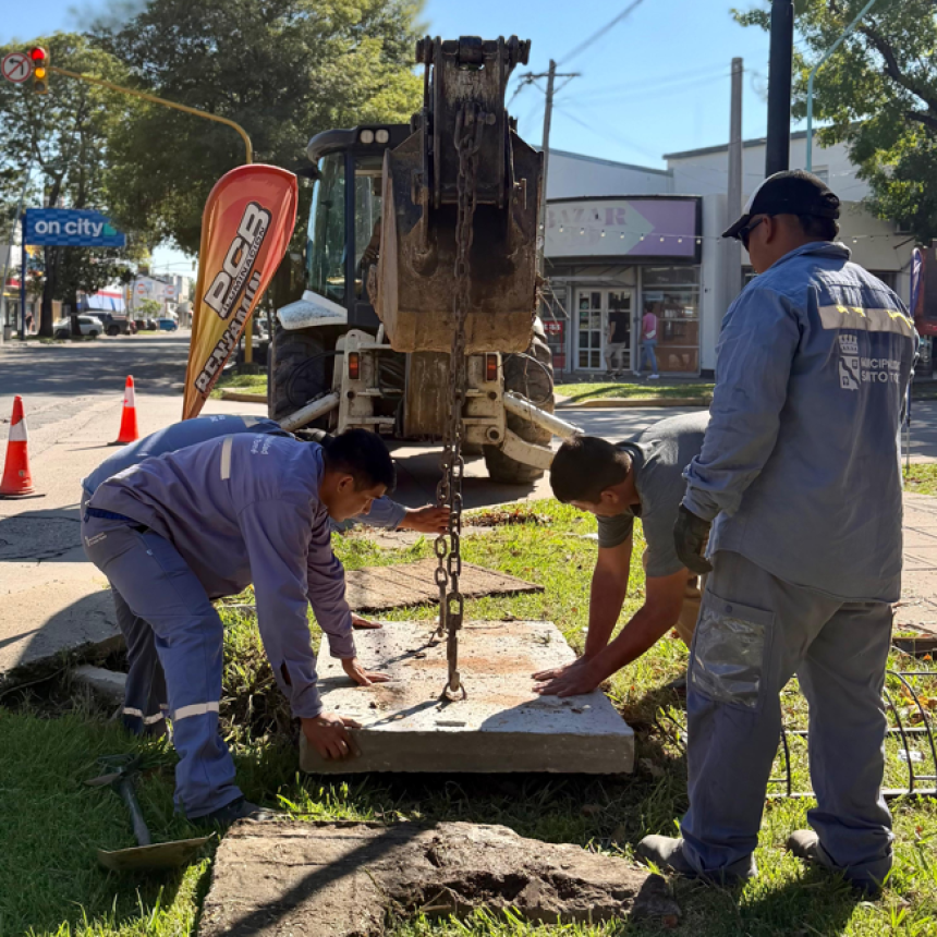 Santo Tom&eacute;: la Municipalidad realiza tareas de mantenimiento de desag&uuml;es pluviales en distintos puntos de la ciudad