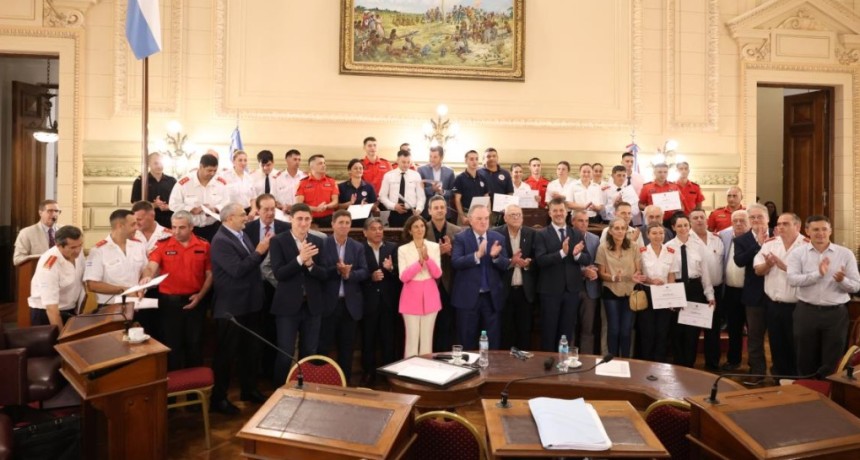 El senado homenaje&oacute; a brigadistas santafesinos