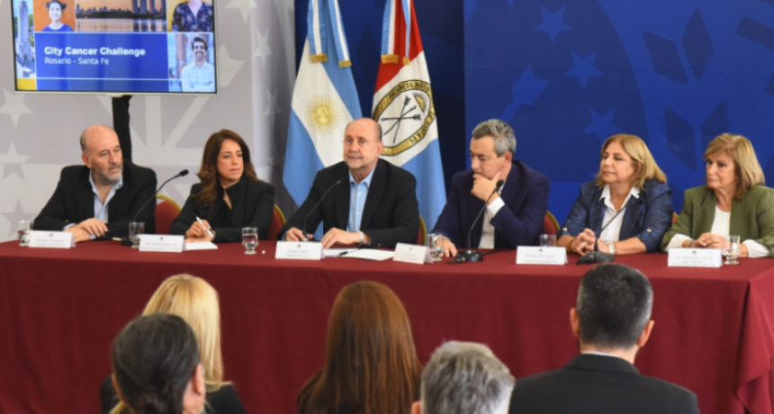 Perotti y Javkin firmaron un convenio con City Cancer Challenge para mejorar la atenci&oacute;n oncol&oacute;gica en Rosario