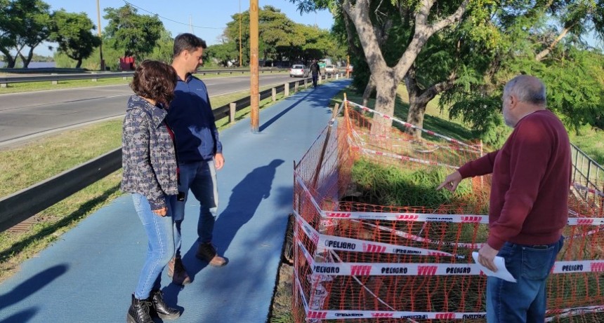 Vialidad Nacional se reuni&oacute;n con la Municipalidad de Santa Fe por erosiones en la Avenida Constituci&oacute;n Nacional
