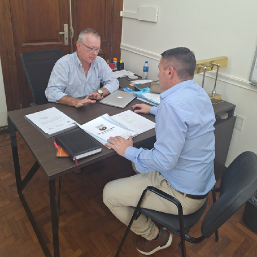 Ciclovía en San Agustín: el presidente comunal presentó el proyecto para la primera etapa