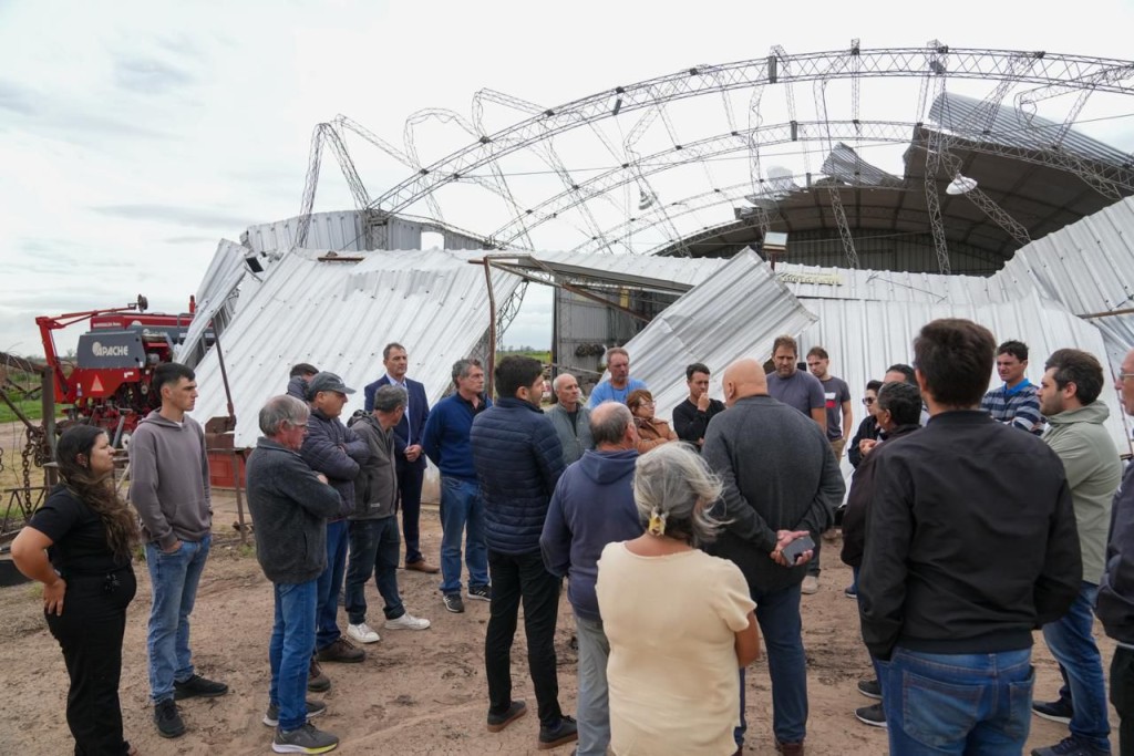 Departamento Belgrano: Pullaro visit&oacute; establecimientos productivos afectados por el temporal