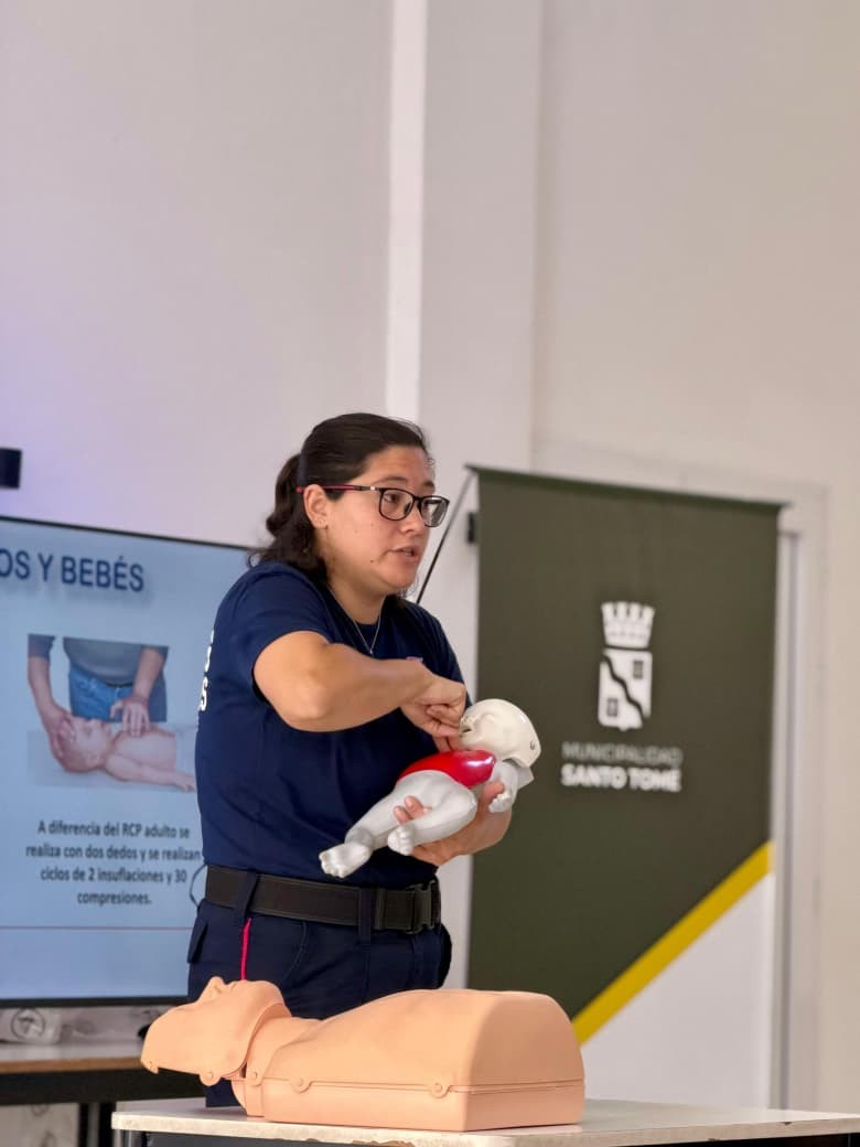 Santo Tom&eacute;:e realiz&oacute; una nueva capacitaci&oacute;n gratuita en RCP organizada por la Municipalidad 