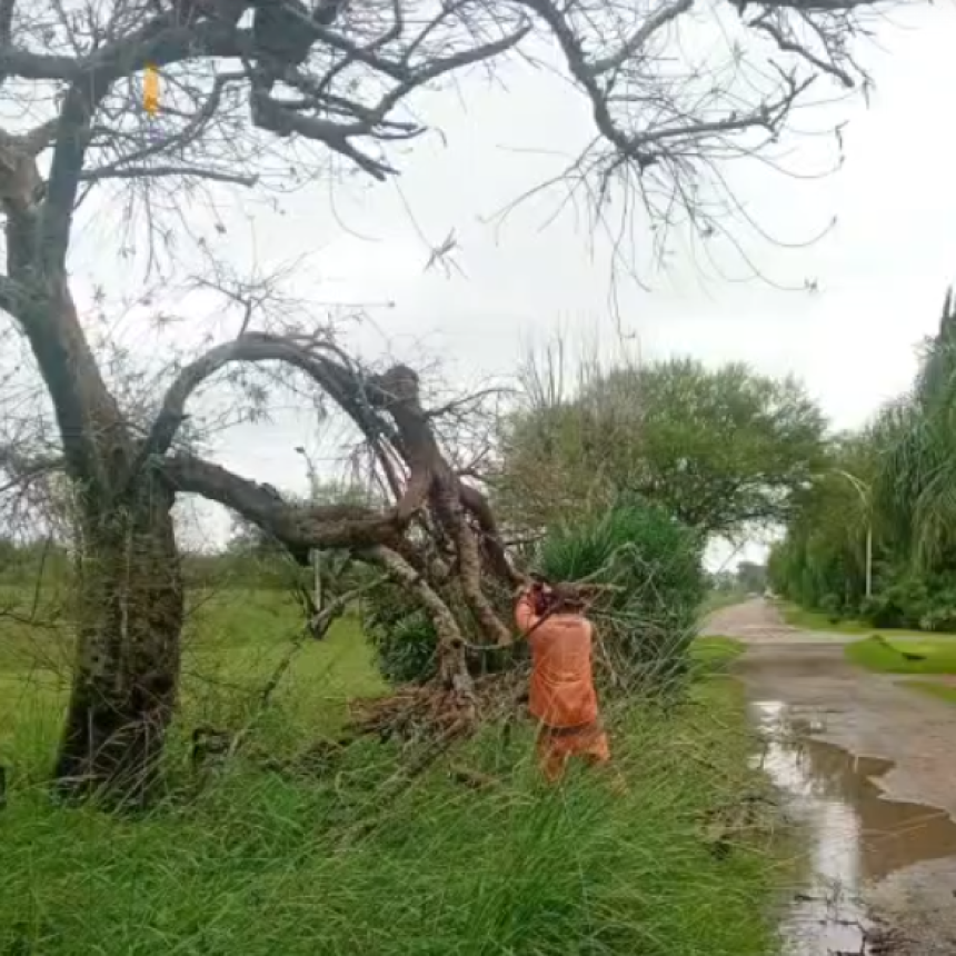 Sauce Viejo refuerza los operativos en la ciudad tras el fuerte temporal