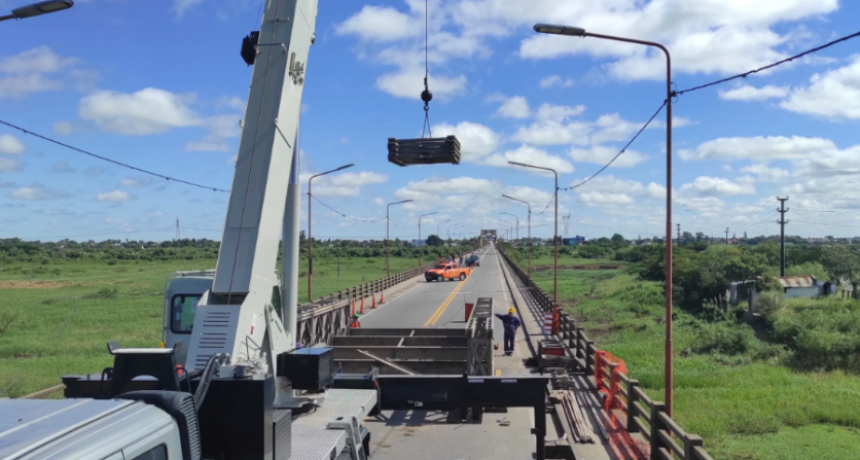 Vialidad Nacional avanza en la reparaci&oacute;n del Puente Carretero
