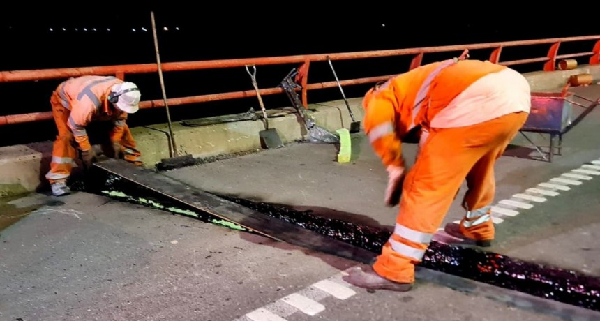Acceso a Santa Fe: finalizaron los trabajos nocturnos sobre el puente de la Autopista