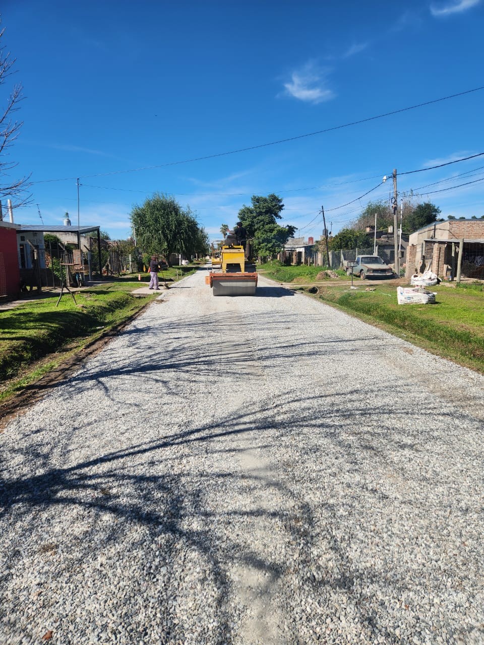 Sauce Viejo: la Municipalidad realiza arreglos en Calle Perú, barrio Santa Teresita