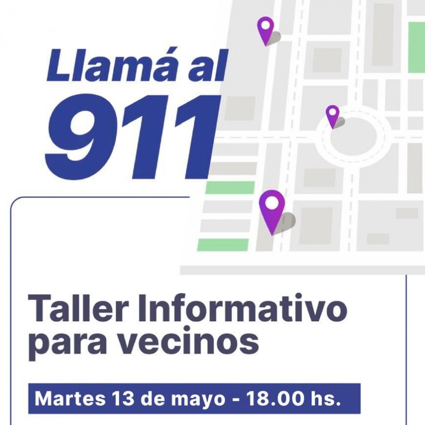 Taller "Llam&aacute; al 911": Uso responsable del sistema de emergencias en Santo Tom&eacute;