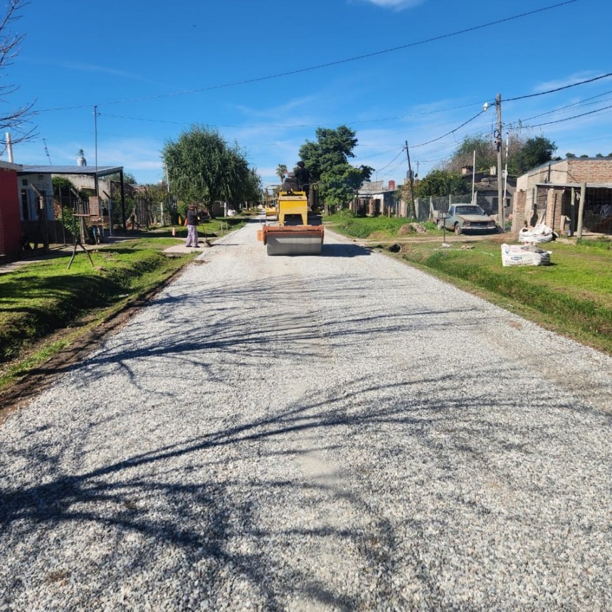 Sauce Viejo: la Municipalidad realiza arreglos en Calle Per&uacute;, barrio Santa Teresita