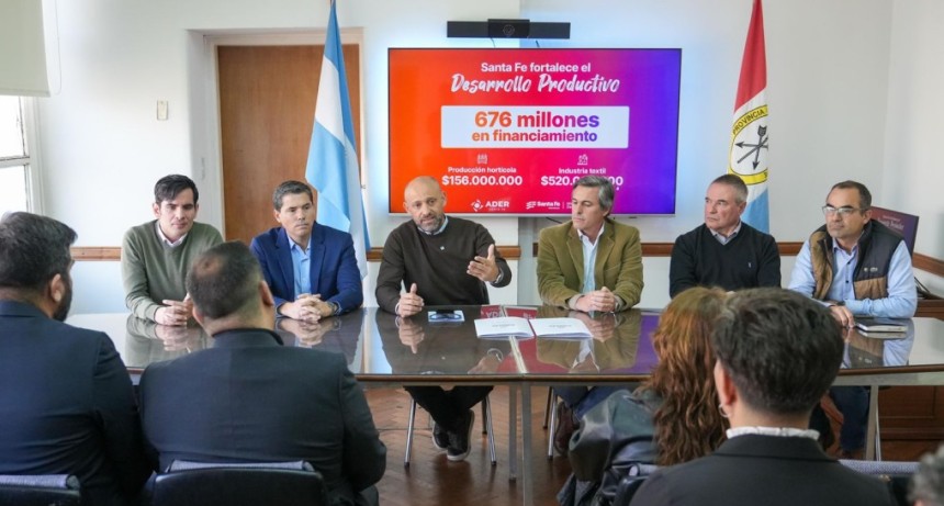 Provincia destina m&aacute;s de $ 3.200 millones para sostener e impulsar a los sectores productivos santafesinos