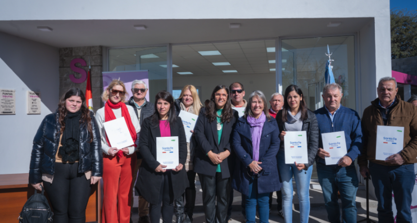 La Provincia inaugur&oacute; un Punto Violeta en la localidad de Hersilia