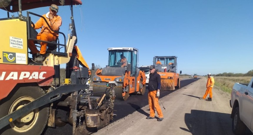 El gobierno provincial construye el nuevo enlace entre las rutas nacional 11 y provincial 36