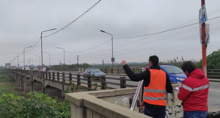 Vialidad Nacional realiza controles y define tareas en el Puente Carretero