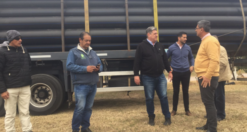 Llegaron al norte santafesino los ca&ntilde;os para iniciar la obra del Acueducto Tostado - Villa Minetti