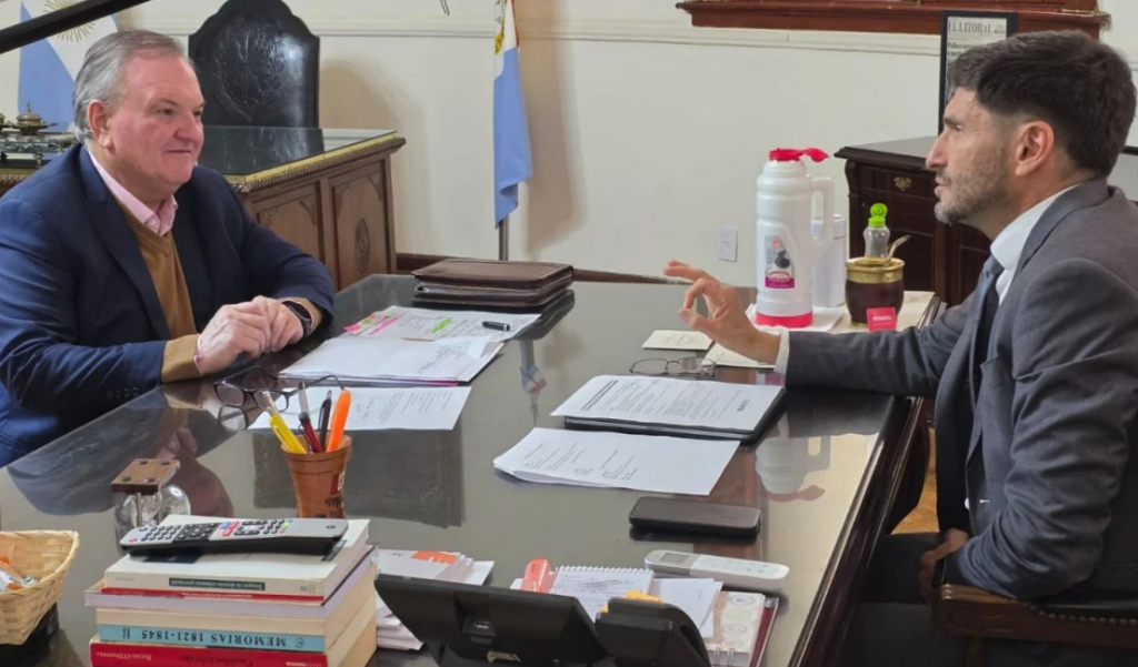El Senador Michlig mantuvo “una extensa y productiva” reunión de trabajo con el Gobernador Maximiliano Pullaro