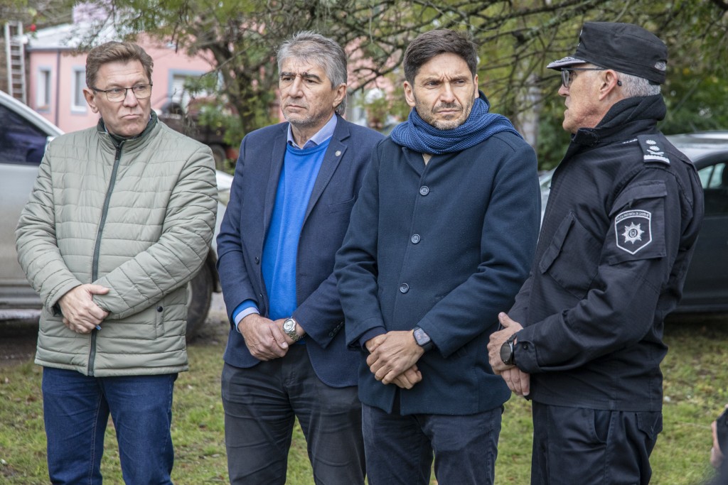Pullaro, Borla y Bastía recorrieron el departamento San Justo con anuncios, obras y apoyo a instituciones