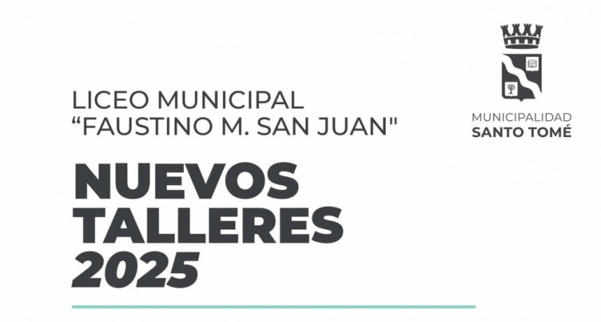 Santo Tom&eacute;: Nuevos Talleres en el Liceo Municipal