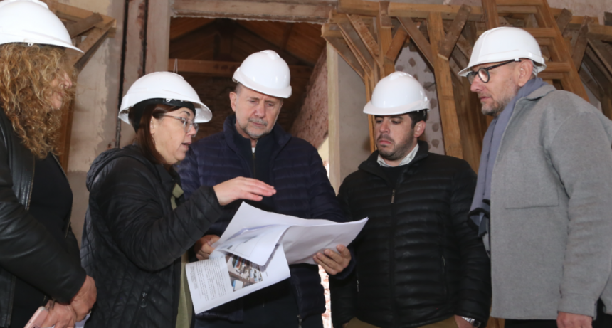 Perotti recorri&oacute; las obras del Centro de Justicia Penal de Venado Tuerto