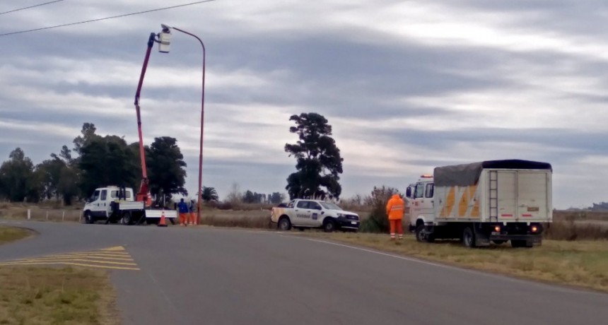 Vialidad Provincial realiz&oacute; reparaciones en sistemas de iluminaci&oacute;n en Ruta del Departamento General L&oacute;pez