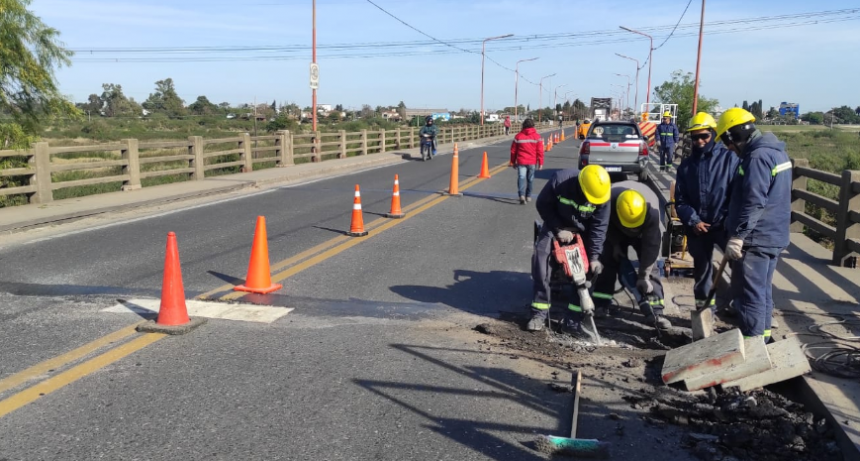 Se reanudaron los trabajos en el Puente Carretero con corte de tr&aacute;nsito