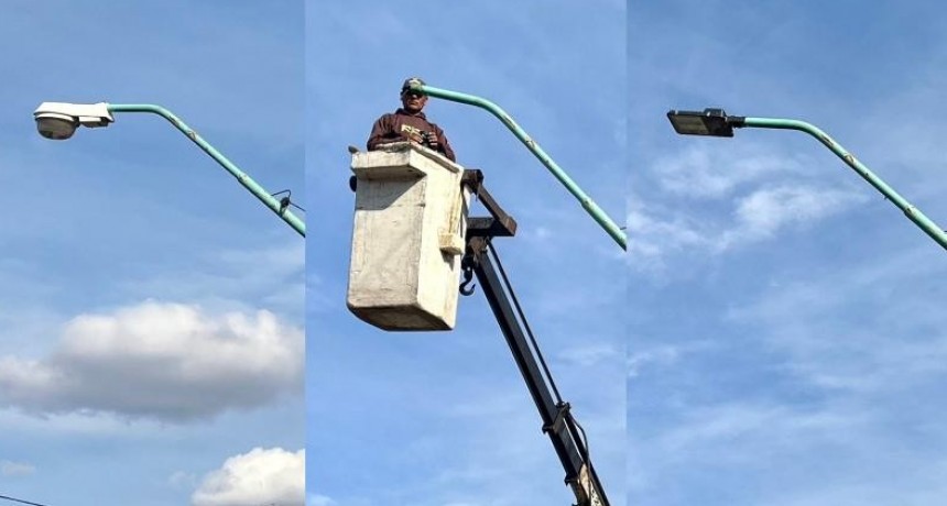 Plan de Iluminaci&oacute;n: se instalan luces LED en el Acceso Norte a Santo Tom&eacute;