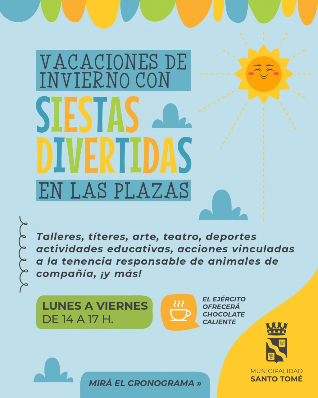 Santo Tomé se prepara para unas vacaciones de invierno llenas de actividades para toda la familia