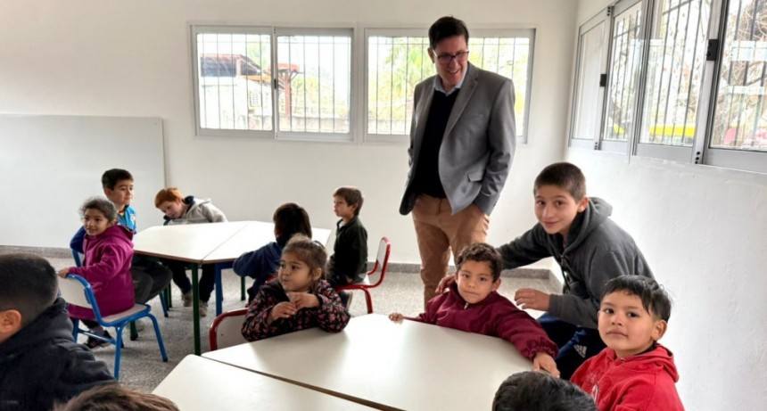 1000 Aulas: inauguran dos nuevos espacios en la escuela Victoriano Montes de Alto Verde