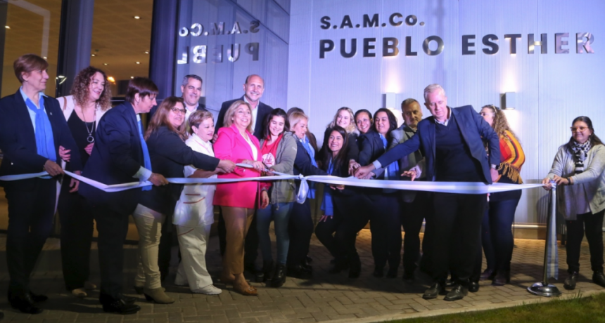 Perotti y Martorano inauguraron las obras de ampliaci&oacute;n del SAMCO de Pueblo Esther