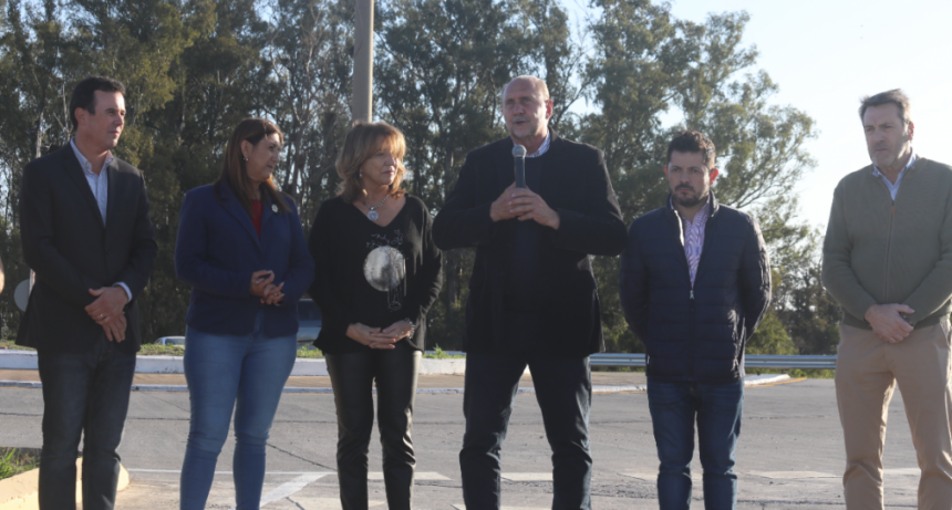Inauguraron el nuevo intercambiador de la Autopista Provincial 01 en el acceso norte a Santo Tom&eacute;