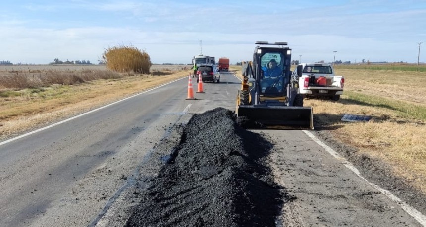 Tareas de Vialidad Nacional sobre Ruta 33 entre Venado Tuerto y el acceso a Elortondo