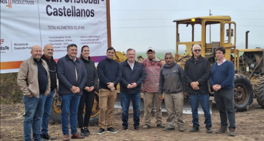 Se iniciaron obras de Caminos Productivos en las trazas de Col. Bossi y Col. Dos Rosas