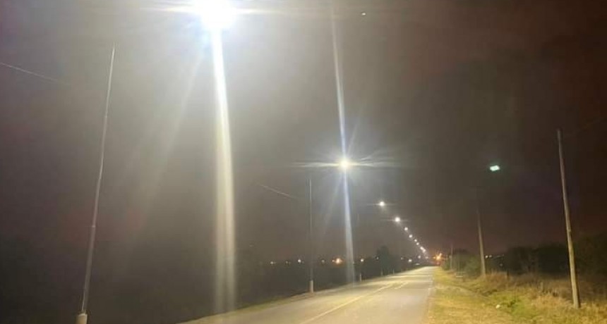Plan de Iluminaci&oacute;n en Santo Tom&eacute;: culminaron los trabajos en el Acceso Norte