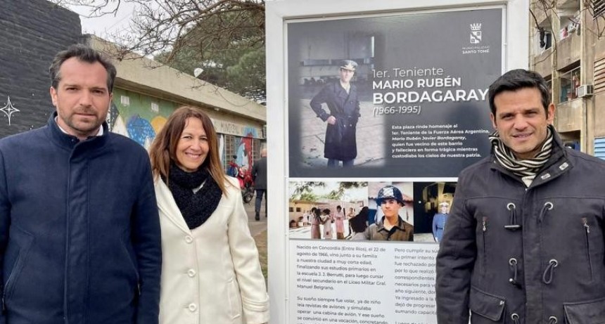 La Municipalidad de Santo Tom&eacute; honr&oacute; la memoria del Primer Teniente Mario Rub&eacute;n Javier Bordagaray
