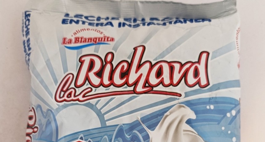 Seguridad alimentaria: alerta sobre nuevos lotes de leche en polvo de la marca RICHARD LAC